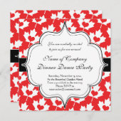 Klassiek Canadees vlaggenmakelaar leder met hart Kaart (Voorkant / Achterkant)