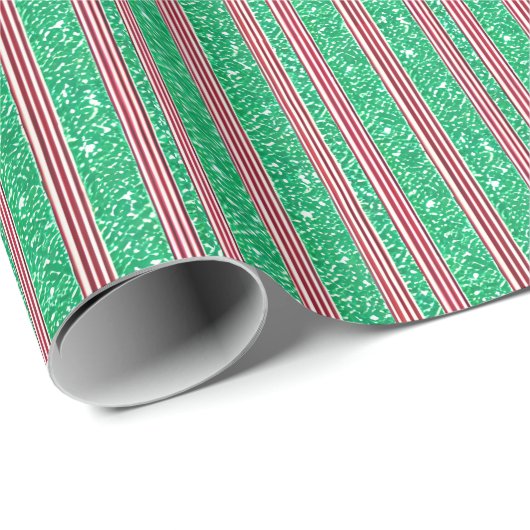 Klassiek Candy Cane Kerst wrapping papier (Rol Hoek)