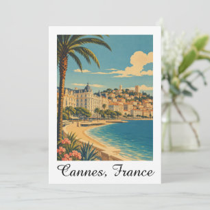 Klassiek Cannes Frankrijk Franse Riviera Kaart