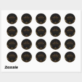 Klassiek Carnaval Halloween-feest Ronde Sticker (Vel)