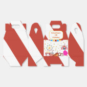 Klassiek carnavalsfeest bedankdoosjes (Ongevouwen)