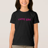 Klassiek Carny Girl Kids Tri-Blend Shirt (Voorkant)