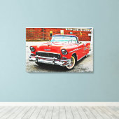 Klassiek carter Red Bel Poster Style Canvas (Insitu (Houten vloer))