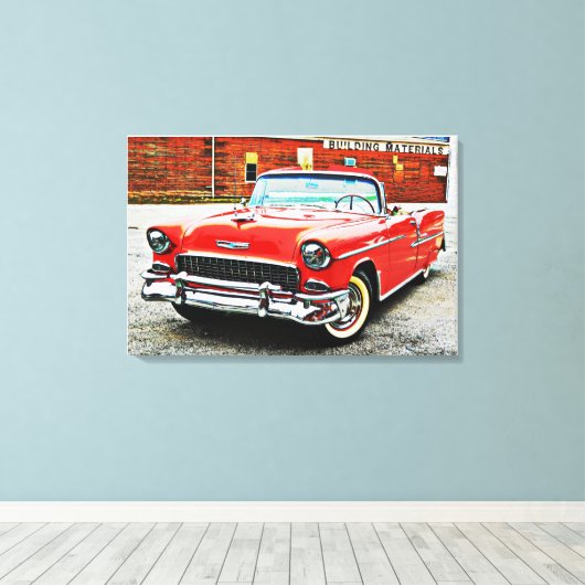 Klassiek carter Red Bel Poster Style Canvas (Insitu (Houten vloer))
