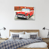 Klassiek carter Red Bel Poster Style Canvas Afdruk (Insitu (Slaapkamer))