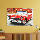 Klassiek carter Red Bel Poster Style Canvas Afdruk (Insitu (Woonkamer))