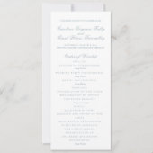 Klassiek Ceremonieprogramma  Kaart (Voorkant)