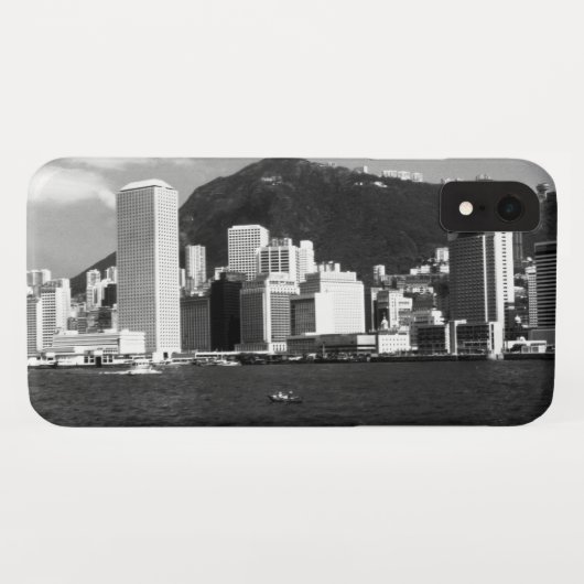 Klassiek China Hongkong baai wolkenkrabbers uitzic Case-Mate iPhone Case (Achterkant (horizontaal))