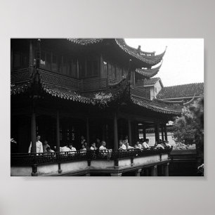 Klassiek China Shanghai Yuyuan tuin Dianchun hal Poster