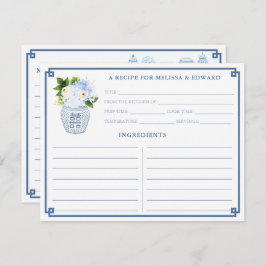 Klassiek Chinees blauw & wit vaasrecept Kaart