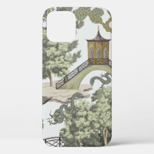 Klassiek Chinees landschaps naadloos patroon. Chin Case-Mate iPhone Case
