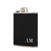 Klassiek Chique Elegant Trouw Monogram Heupfles (Links)