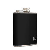 Klassiek Chique Elegant Trouw Monogram Heupfles (Rechts)