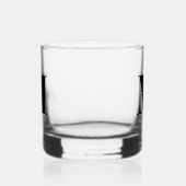 Klassiek chique elegante monogram whisky glas (Links)