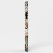 Klassiek chique Glas in lood bloemenkunstpatroon Case-Mate iPhone Case (Achterkant/rechts)