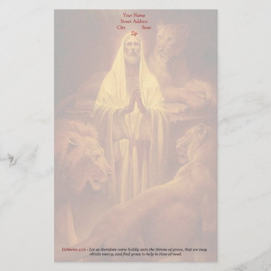 Klassiek Christelijk Briefpapier - Troon van Grace (Voorkant)