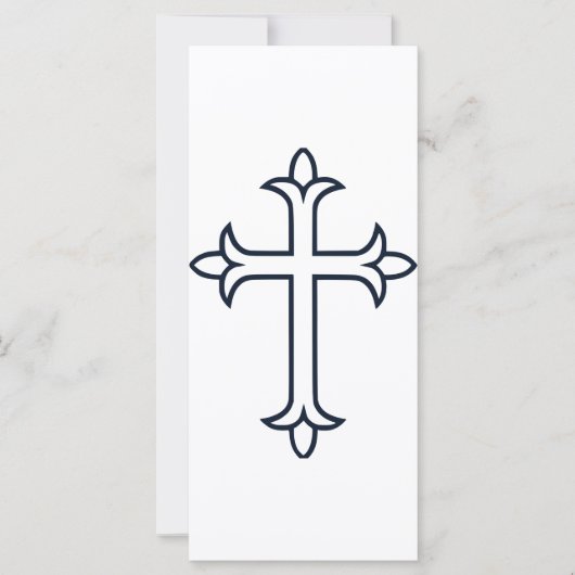 Klassiek Christelijk Kruis Minimalistische Kunst (Voorkant)