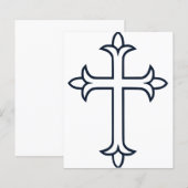 Klassiek Christelijk Kruis Minimalistische Kunst (Voorkant / Achterkant)