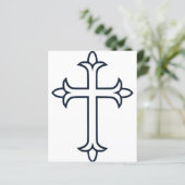 Klassiek Christelijk Kruis Minimalistische Kunst (Staand voorkant)