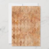 Klassiek circus thema verjaardagsfeestje kaart (Achterkant)