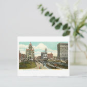 Klassiek Clinton Square, Syracuse, New York Briefkaart (Staand voorkant)