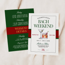 Klassiek Cocktail Groen & Rood Meisjesweekend