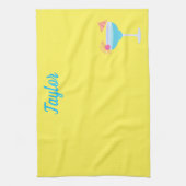 Klassiek cocktailglas theedoek (Verticaal)