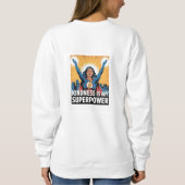 Klassiek Comfort: Vrouwen Basic Sweatshirt (Achterkant)