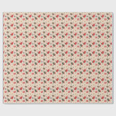 Klassiek comfortabel en gezellig kerstcadeauverpak cadeaupapier (Vlak)