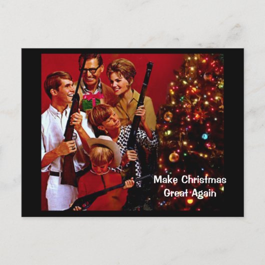 Klassiek Conservatief Maak Kerstmis Groot Again Feestdagenkaart (Voorkant)