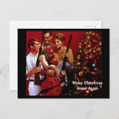 Klassiek Conservatief Maak Kerstmis Weer Groot Feestdagenkaart (Voorkant / Achterkant)