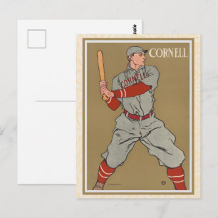 Klassiek Cornell-honkbal Ivy League-sportkunst Briefkaart