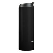 Klassiek Creatief Trendsettend Zwart & Wit Thermosbeker (Gedraaid links)