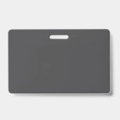 Klassiek Creatief Trendy Donkergrijs & Wit Badge (Achterkant)