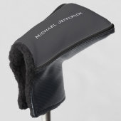 Klassiek Creatief Trendy Donkergrijs & Wit Golfheadcover (3/4 voorkant)