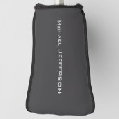 Klassiek Creatief Trendy Donkergrijs & Wit Golfheadcover (Draai 90)