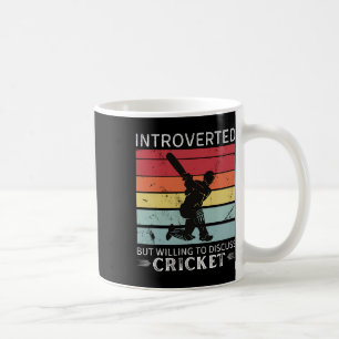 Klassiek Cricket Introvert Maar Bereid Om Te Discu Koffiemok
