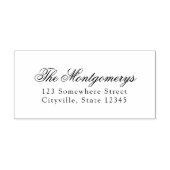 Klassiek cursief retouradres rubberstempel (Afrduk)