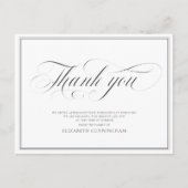 Klassiek Cursief Schrift Kalligrafie Frame Herdenk Briefkaart (Voorkant)