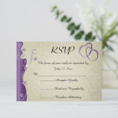 klassiek curvy ontwerp | Vlierbes RSVP Kaartje (Staand voorkant)