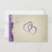 klassiek curvy ontwerp | Vlierbes RSVP Kaartje (Achterkant)