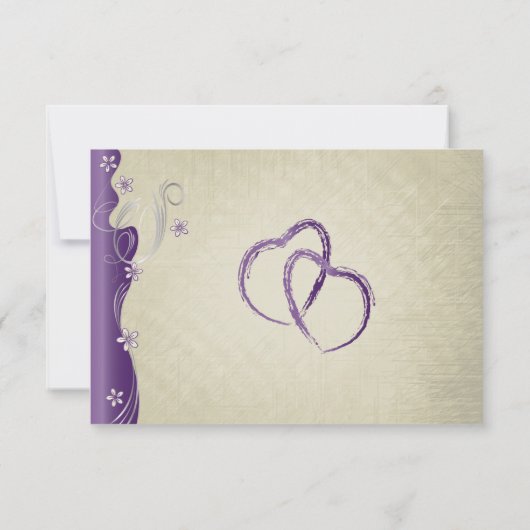 klassiek curvy ontwerp | Vlierbes RSVP Kaartje (Achterkant)