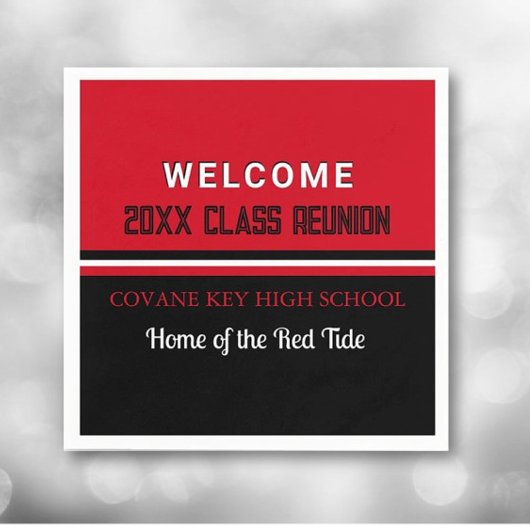 Klassiek! Custom klasse reünie papier servet