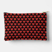 Klassiek Cute Chic Rode Harten op Zwart Etui (Achterkant)