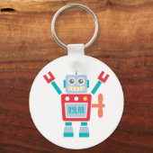 Klassiek Cute Robot Speelgoed Voor Kinderen Sleutelhanger (Voorkant)