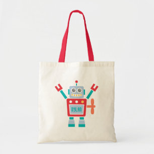 Klassiek Cute Robot Speelgoed Voor Kinderen Tote Bag