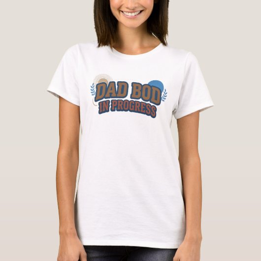 Klassiek DAD BOG PROGRESS Origineel Design T-shirt (Voorkant)
