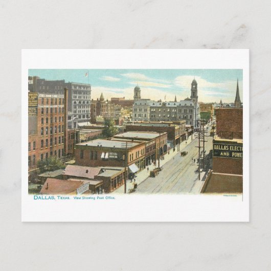 Klassiek Dallas, Texas Briefkaart (Voorkant)