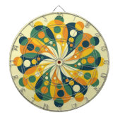 Klassiek Dartboard met maatwerk Dartbord (Voorkant)