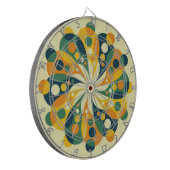 Klassiek Dartboard met maatwerk Dartbord (Voorkant Links)